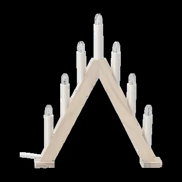 Nord adventsljusstake 40 cm - Vitlaserad - Scandi Living