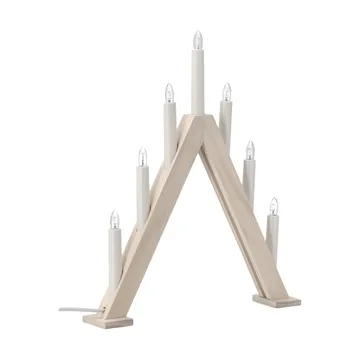 Nord adventsljusstake 40 cm - Vitlaserad - Scandi Living