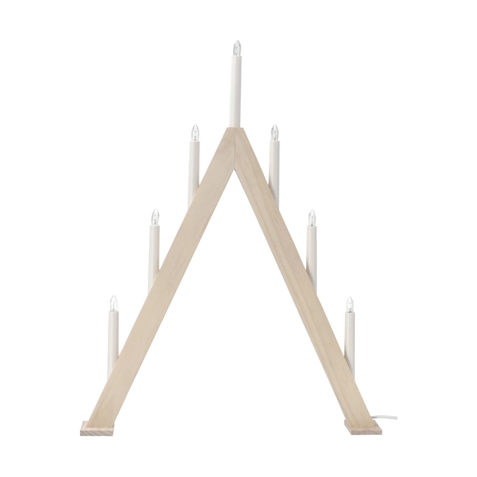 Nord adventsljusstake 60 cm, Vitlaserad Scandi Living