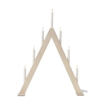 Nord adventsljusstake 60 cm - Vitlaserad - Scandi Living