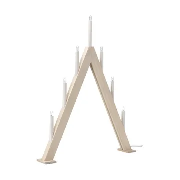 Nord adventsljusstake 60 cm - Vitlaserad - Scandi Living