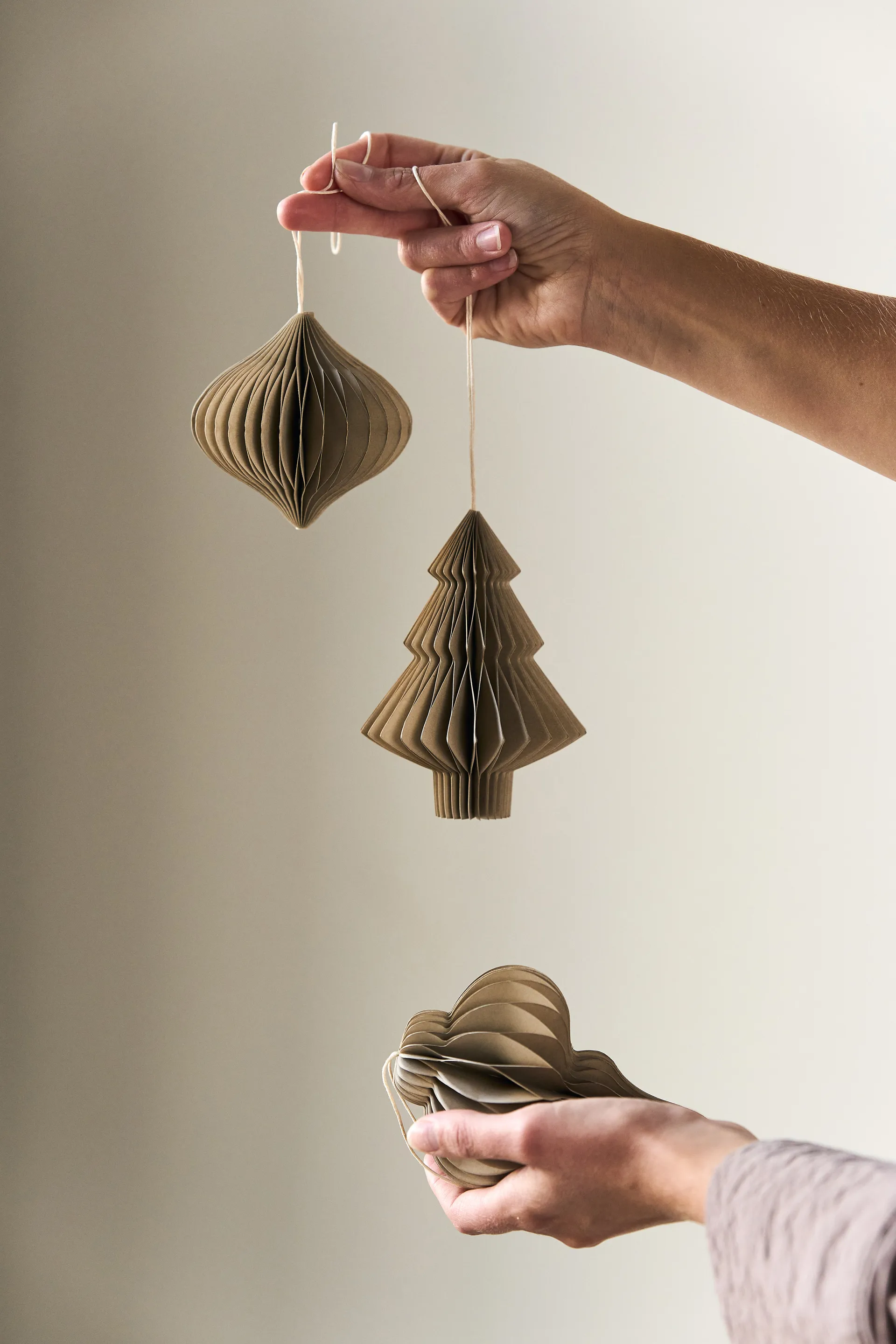 Onion julgranshänge 4-pack, Beige Scandi Living