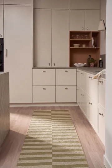 Path gångmatta - Olive green, 70x150 cm - Scandi Living