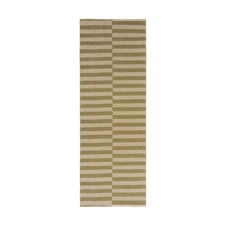 Path gångmatta - Olive green, 70x200 cm - Scandi Living