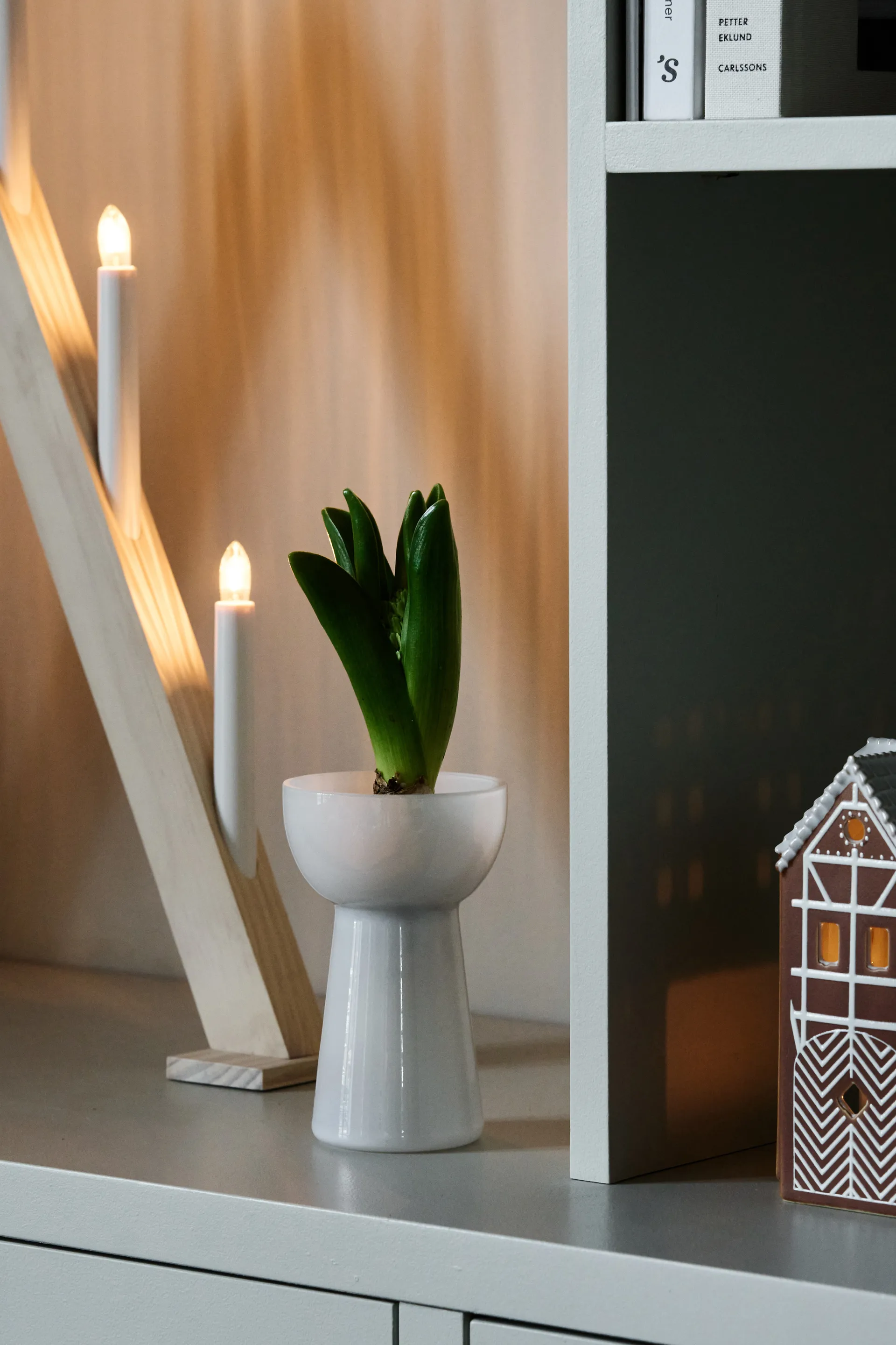 Petal hyacintvas 14 cm, Vit Scandi Living