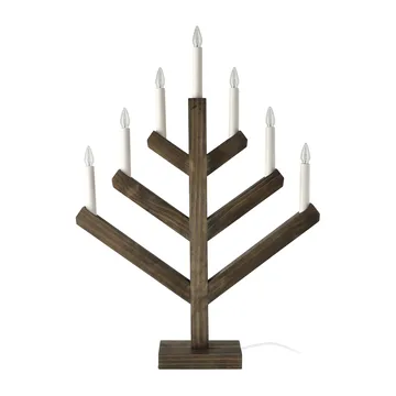 Pine adventsljusstake 62 cm - Mörkbetsad - Scandi Living