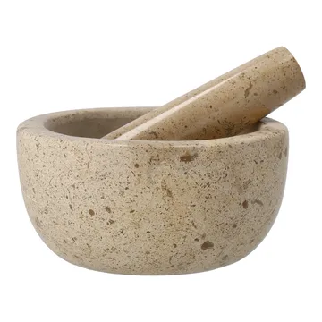 Ridge mortel Ø14x7 cm - Marmor - Scandi Living