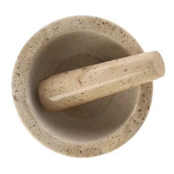 Ridge mortel Ø14x7 cm - Marmor - Scandi Living