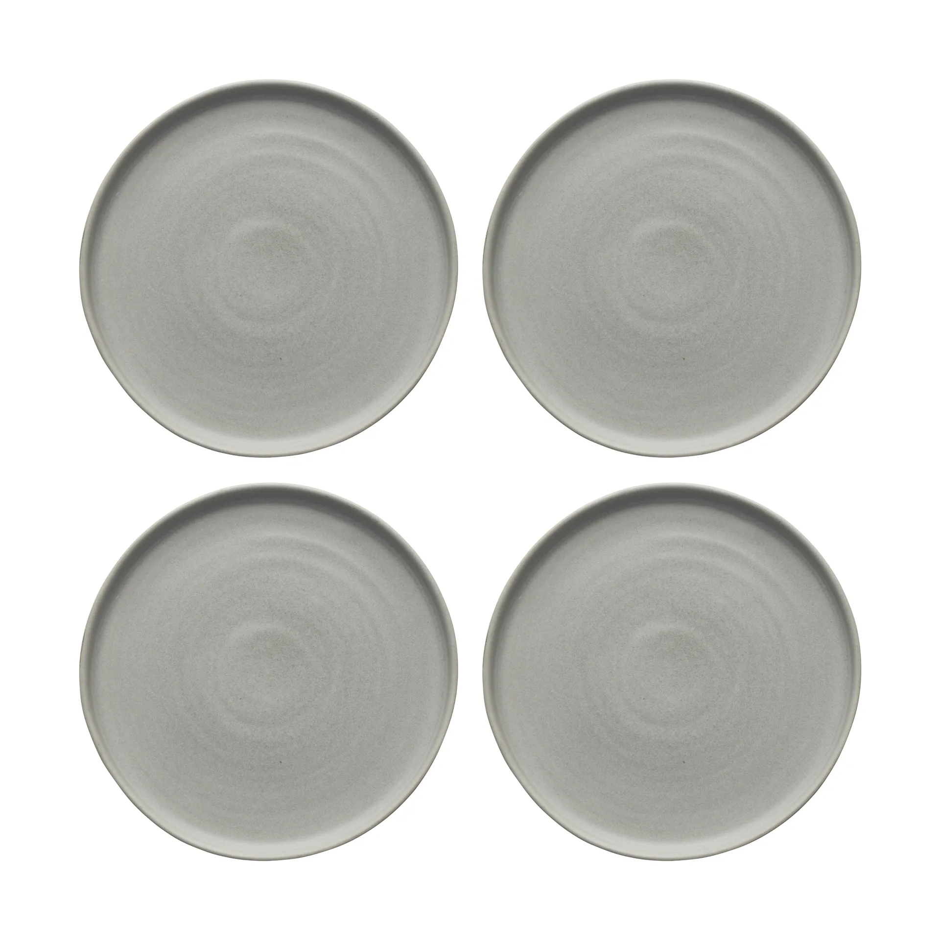 Sandsbro assiett ljusgrå, Ø20 cm, 4-pack Scandi Living