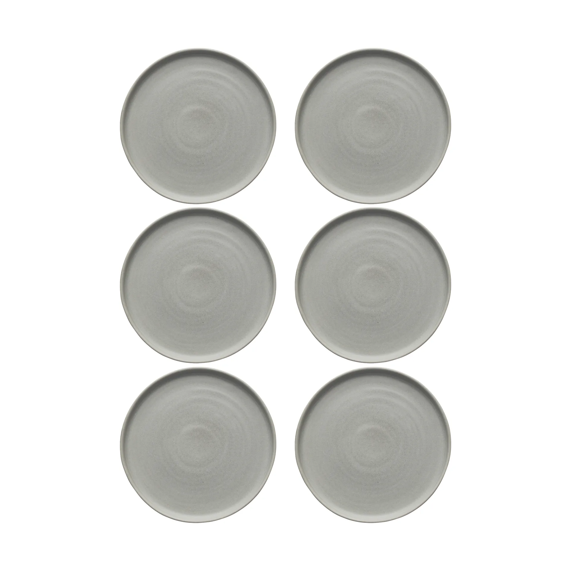 Sandsbro assiett ljusgrå, Ø20 cm, 6-pack Scandi Living