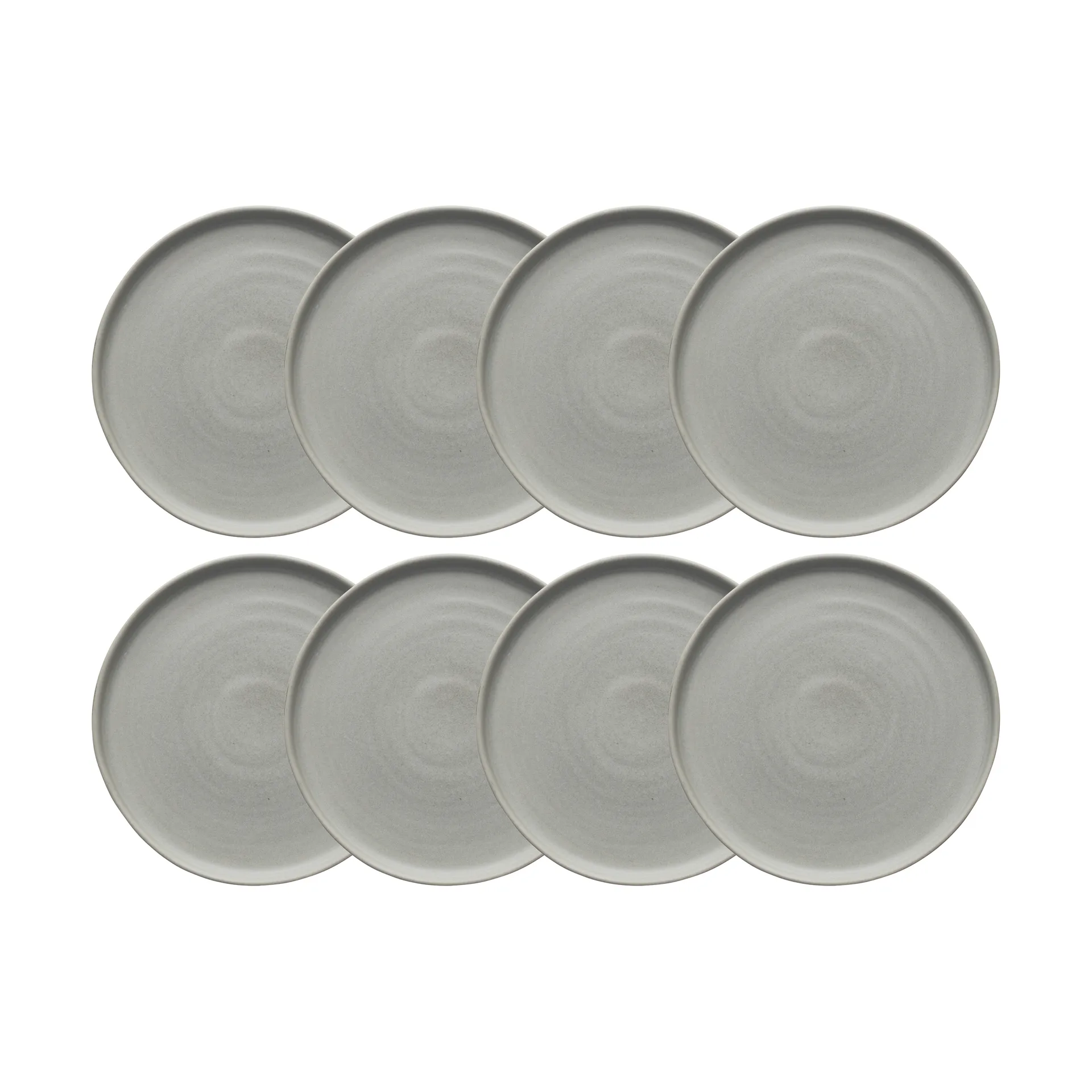 Sandsbro assiett ljusgrå, Ø20 cm, 8-pack Scandi Living