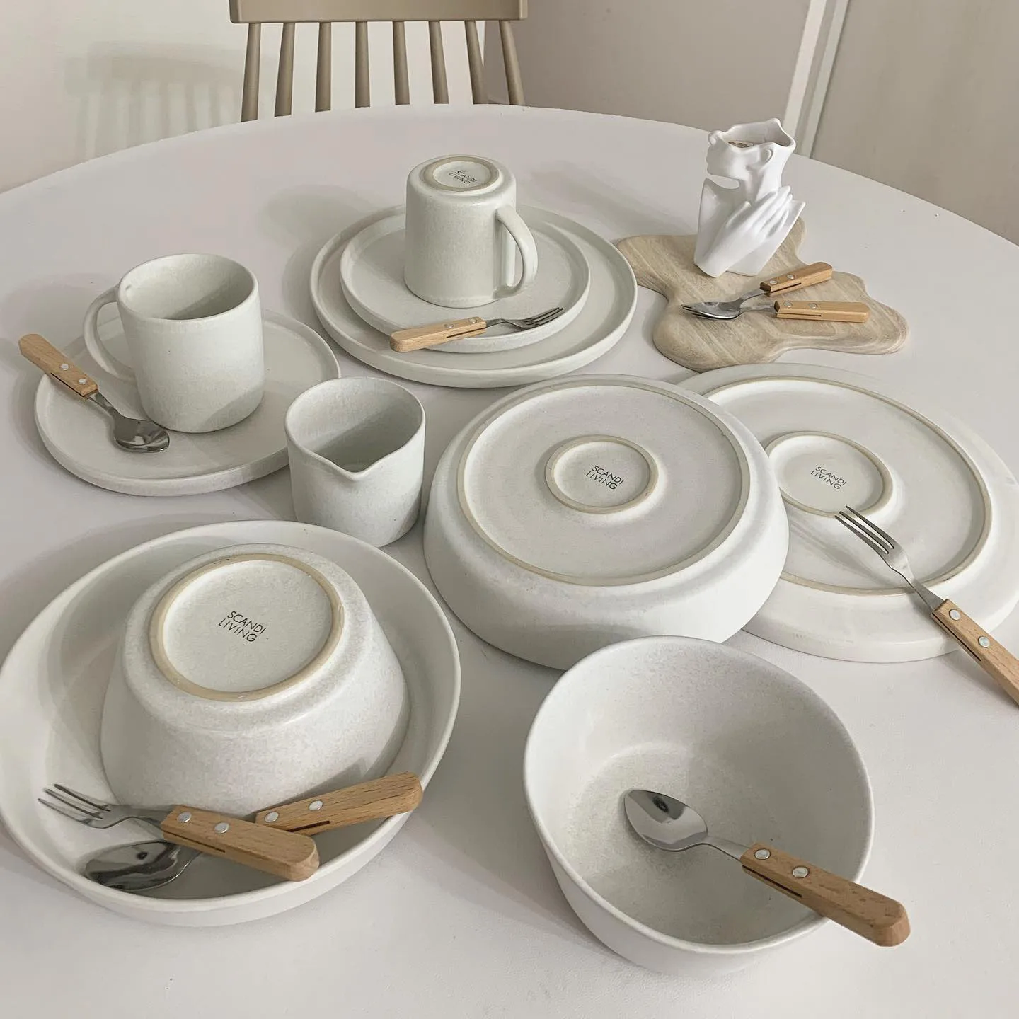 Sandsbro assiett offwhite, Ø20 cm, 6-pack Scandi Living