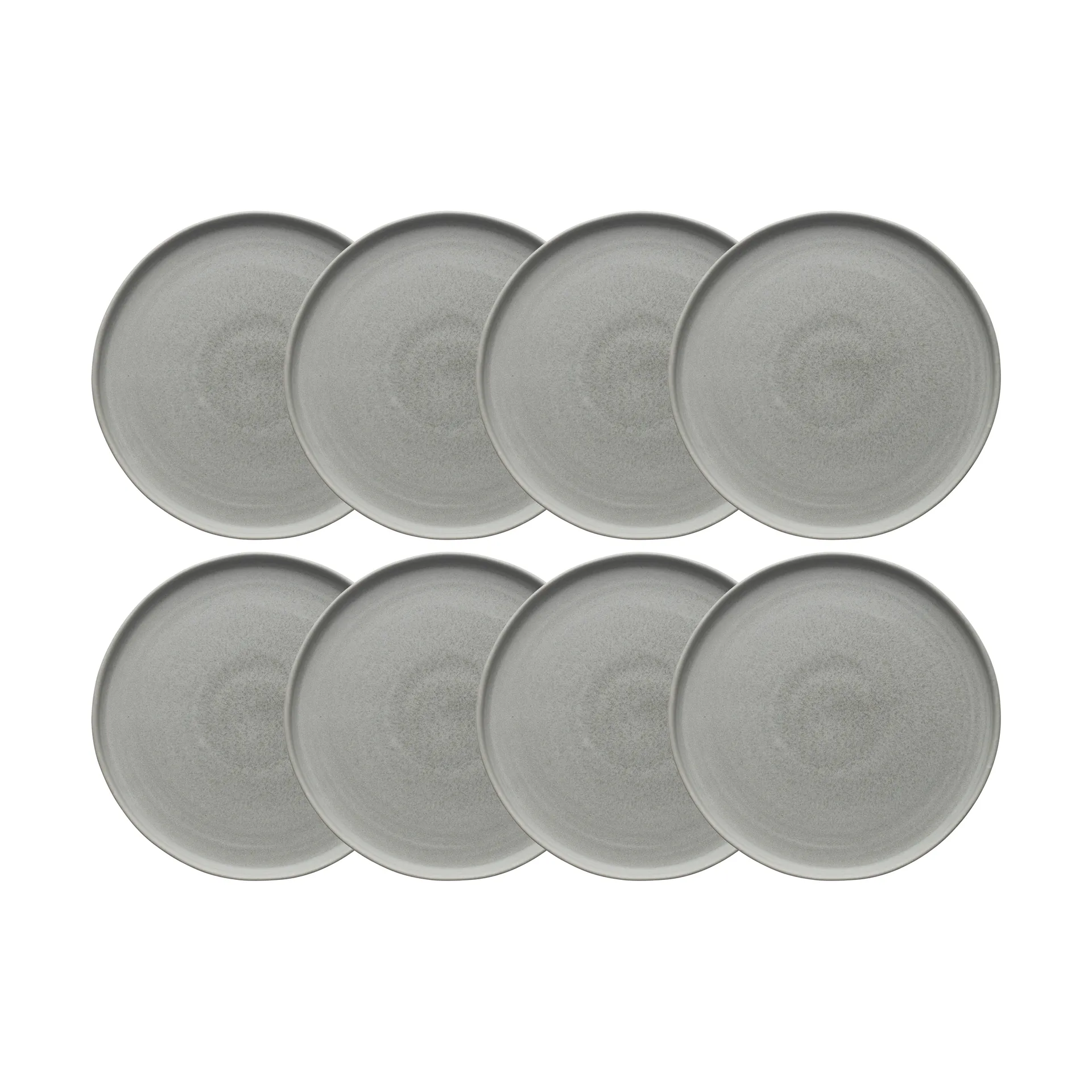 Sandsbro mattallrik ljusgrå, Ø26 cm, 8-pack Scandi Living