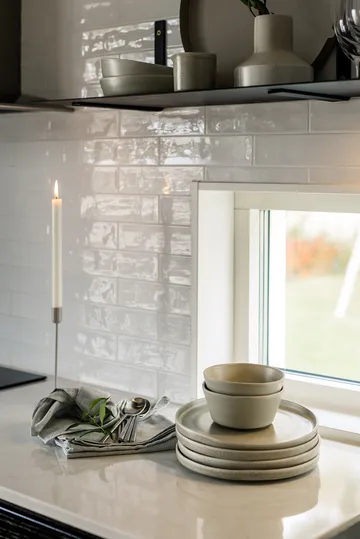 Sandsbro mattallrik - Ljusgrå, Ø26 cm - Scandi Living