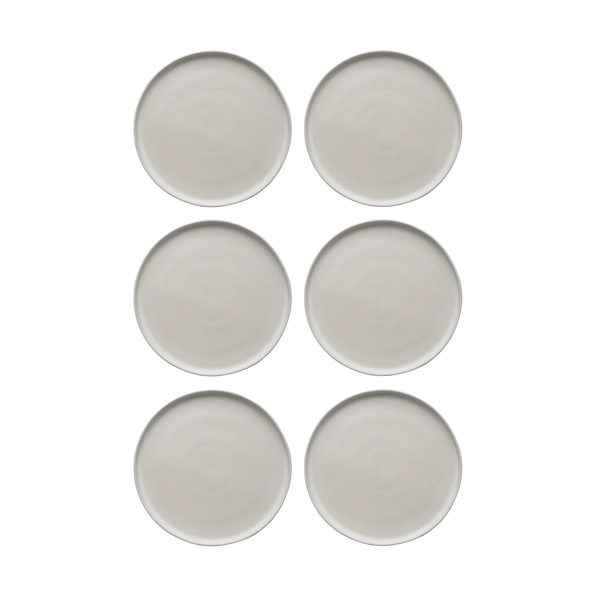 Sandsbro mattallrik offwhite, Ø26 cm, 6-pack Scandi Living