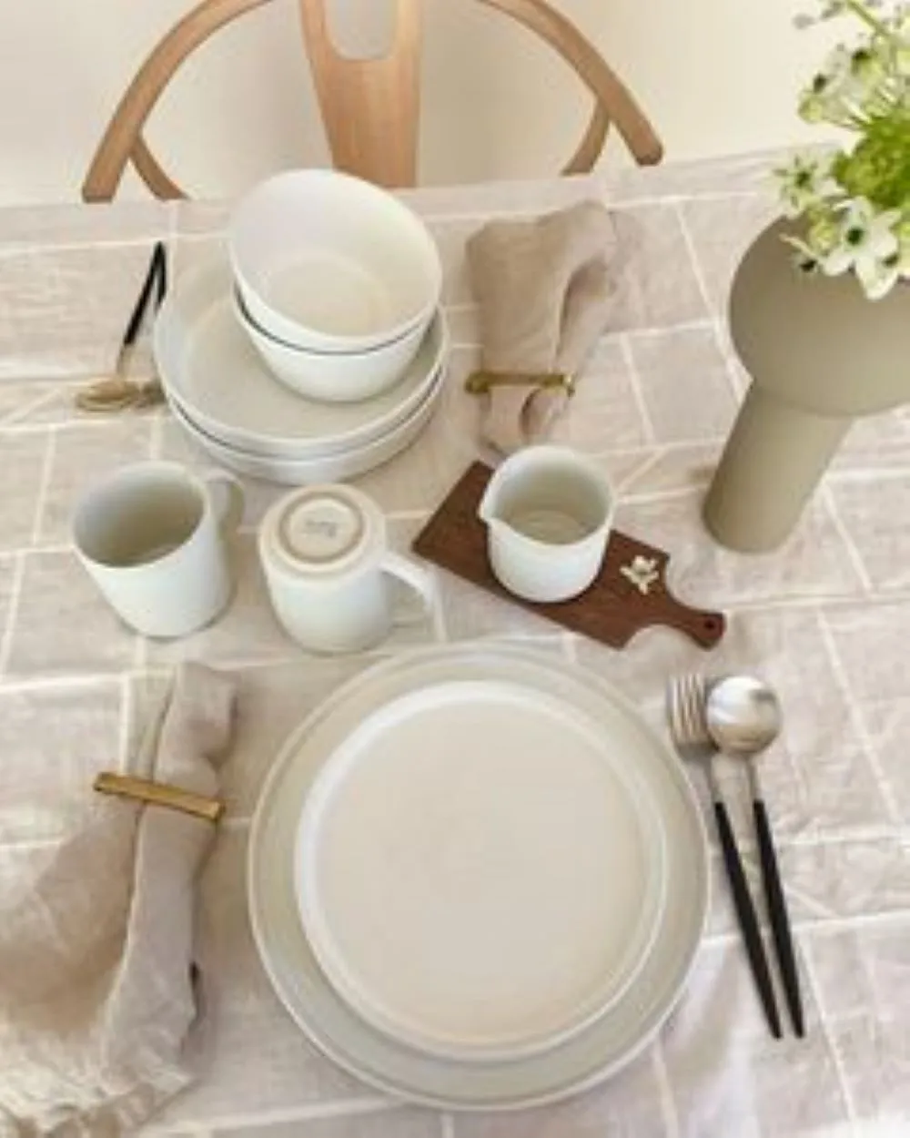 Sandsbro mattallrik offwhite, Ø26 cm, 6-pack Scandi Living