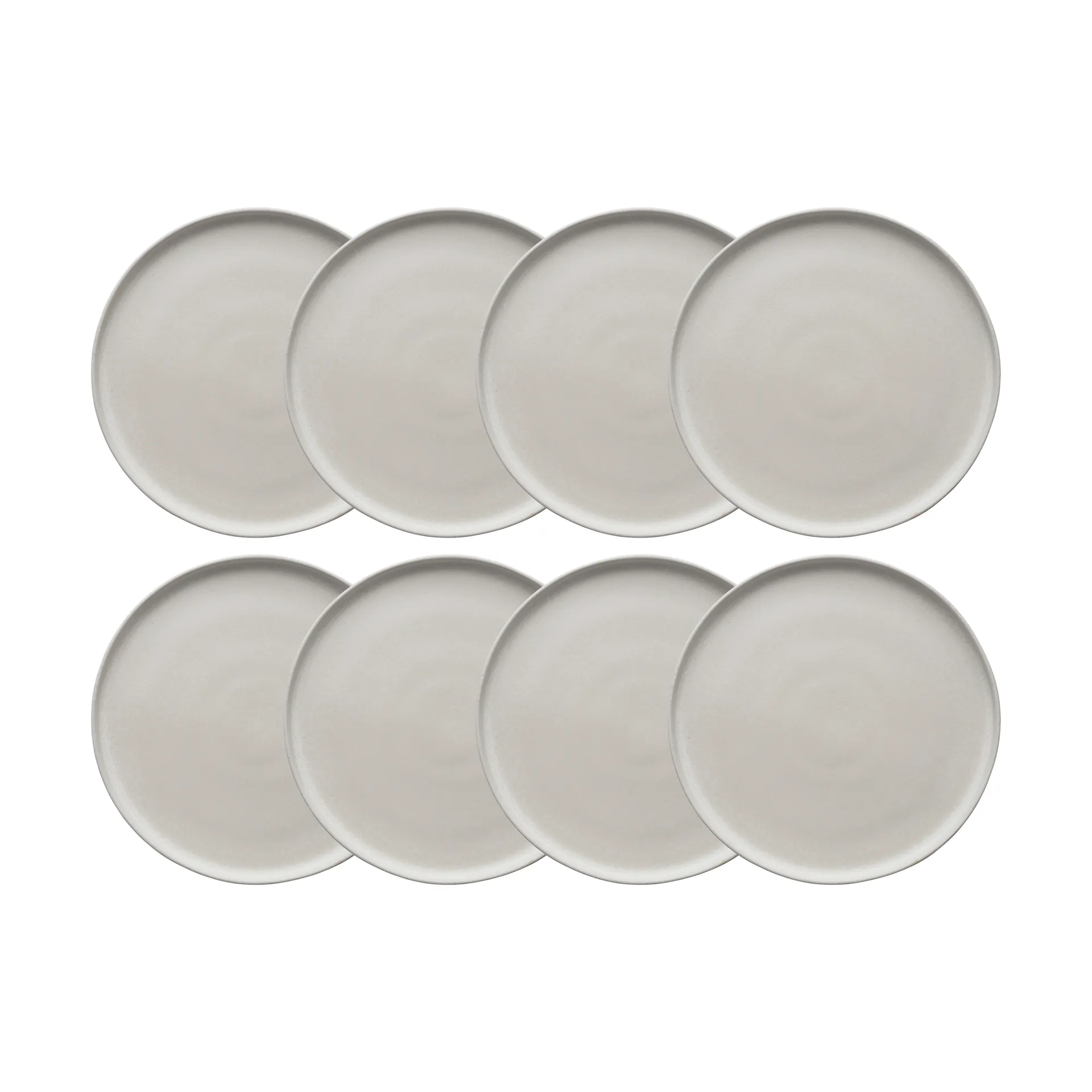 Sandsbro mattallrik offwhite, Ø26 cm, 8-pack Scandi Living