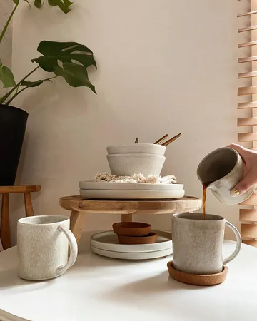 Sandsbro pastatallrik ljusgrå, Ø23 cm, 4-pack - Scandi Living