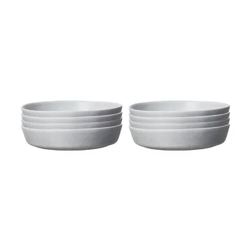 Sandsbro pastatallrik ljusgrå, Ø23 cm, 8-pack - Scandi Living