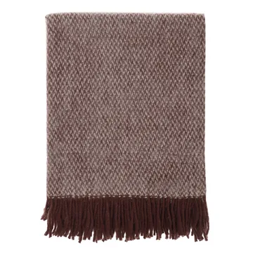 Sandstone ullpläd 130x180 cm - Burgundy - Scandi Living