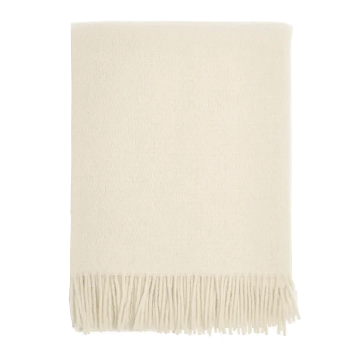 Sandstone ullpläd 130x180 cm - Creme - Scandi Living
