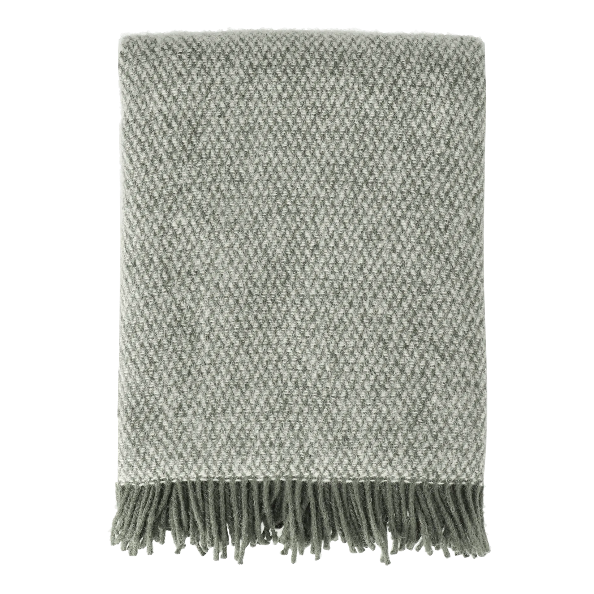 Sandstone ullpläd 130x180 cm, Khaki grön Scandi Living