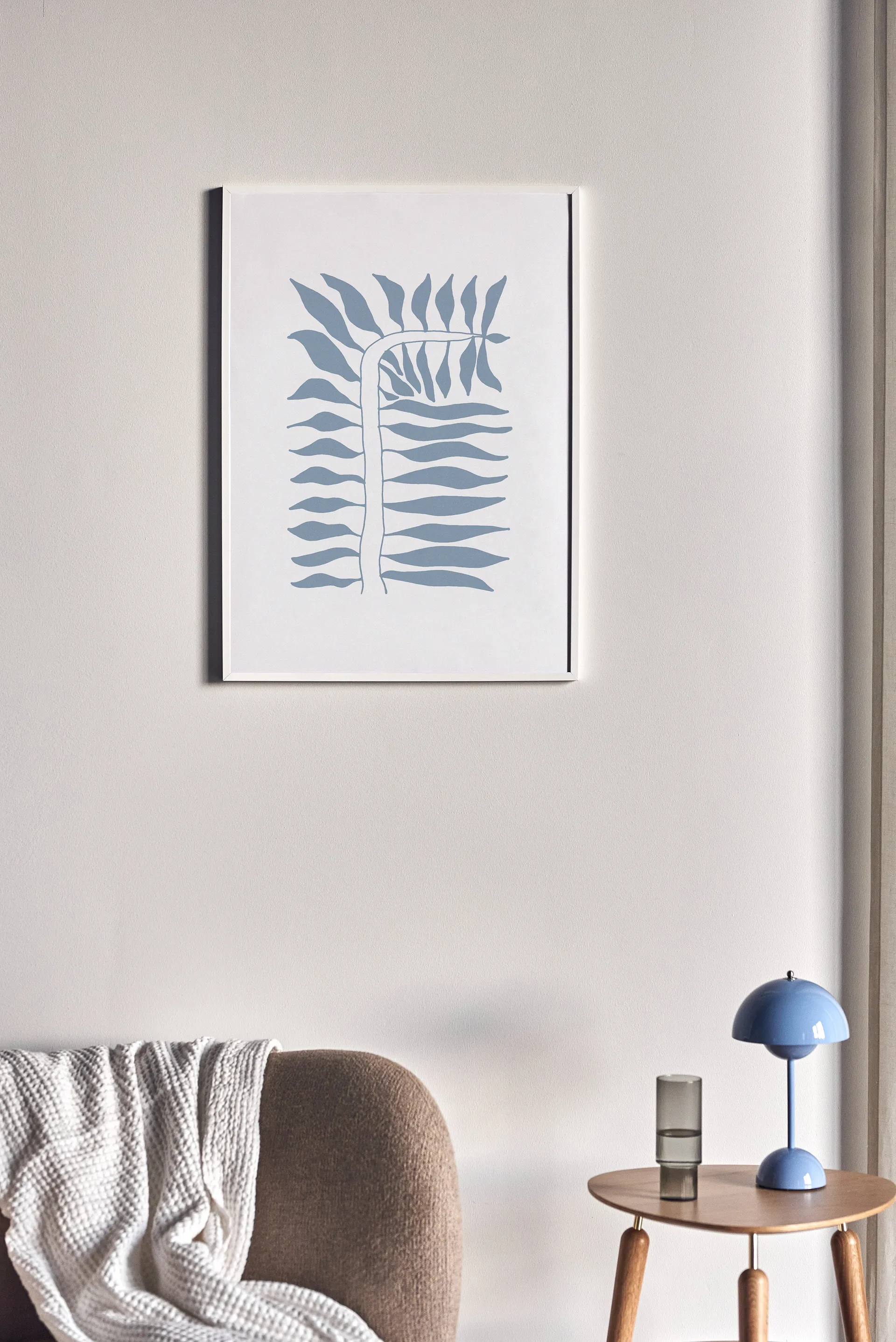 Seeding poster blå, 50x70 cm Scandi Living