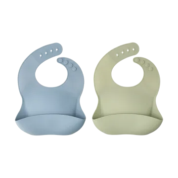 Silly haklapp silikon 2-pack - Green-blue - Scandi Living
