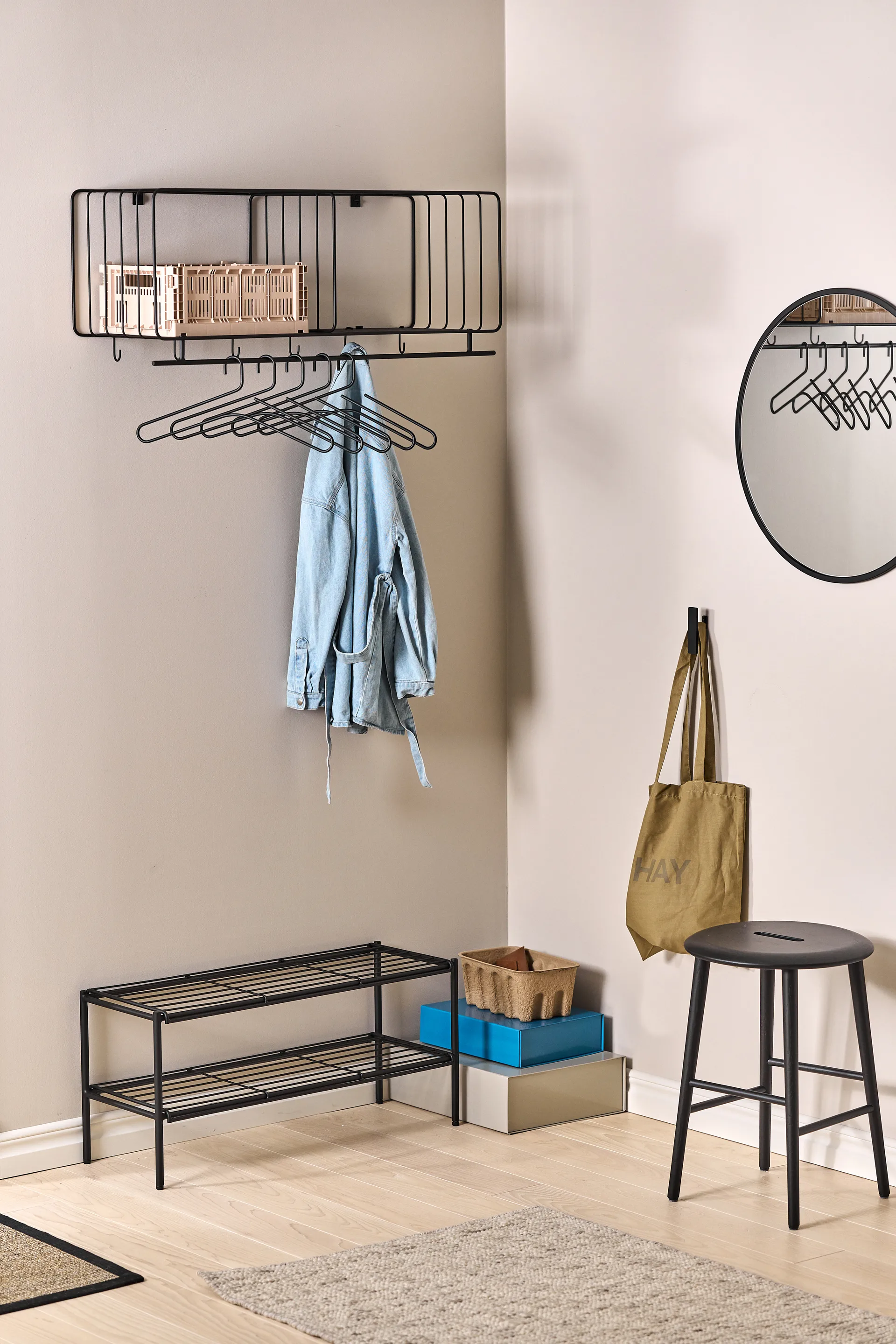 Sphere spegel Ø80 cm, Black Scandi Living