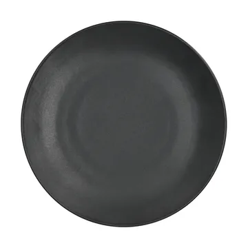 Terra mattallrik - Svart stengods, Ø26,5 cm - Scandi Living