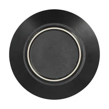 Terra mattallrik - Svart stengods, Ø26,5 cm - Scandi Living