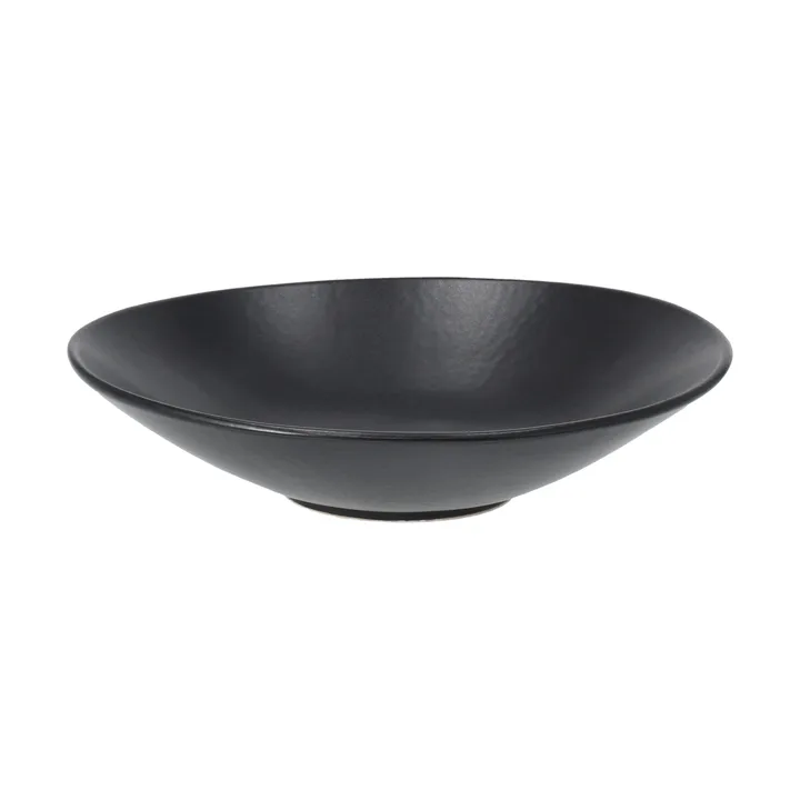Terra pastatallrik - Svart stengods, Ø22,5 cm - Scandi Living