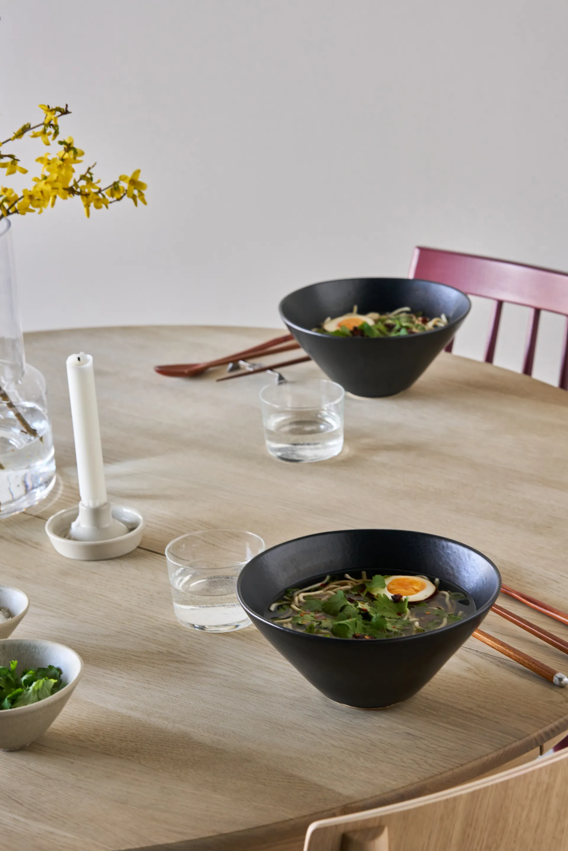 Terra ramenskål, Svart stengods, Ø20 cm Scandi Living