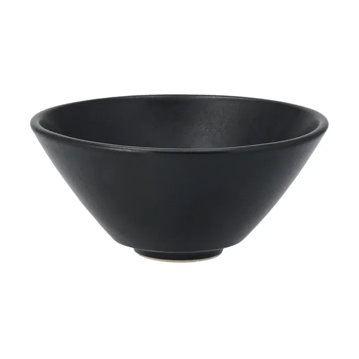 Terra serveringsskål - Svart stengods, Ø12 cm - Scandi Living