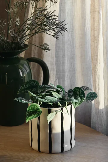 Thrive kruka Ø16 cm - Vit-svart - Scandi Living