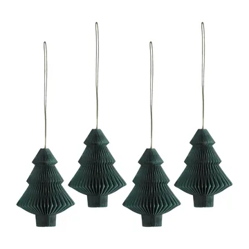 Tree julgranshänge 4-pack - Forest Green - Scandi Living