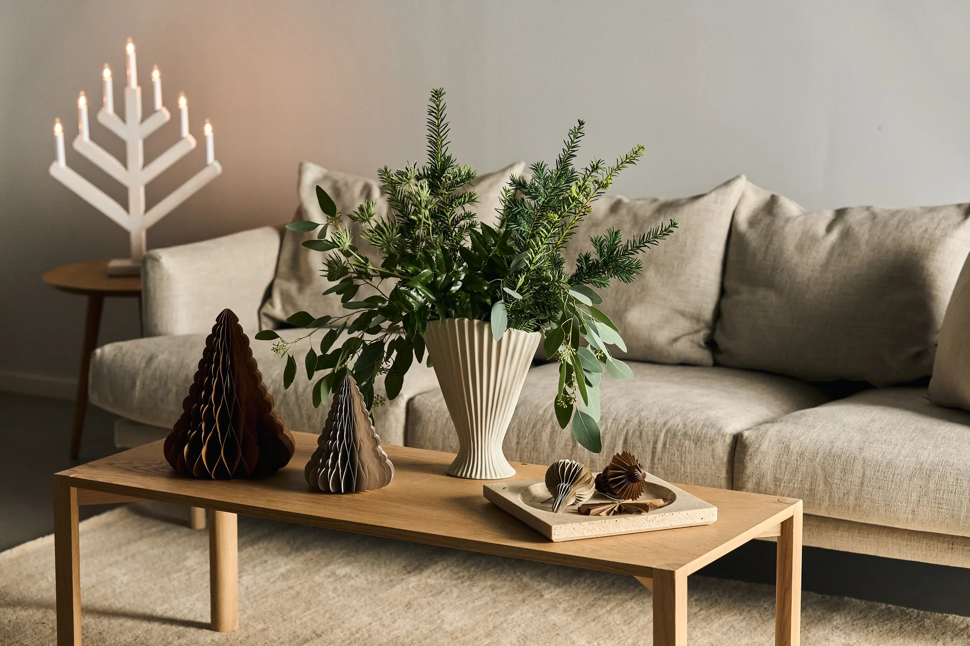 Trees juldekoration 2-pack, Beige Scandi Living