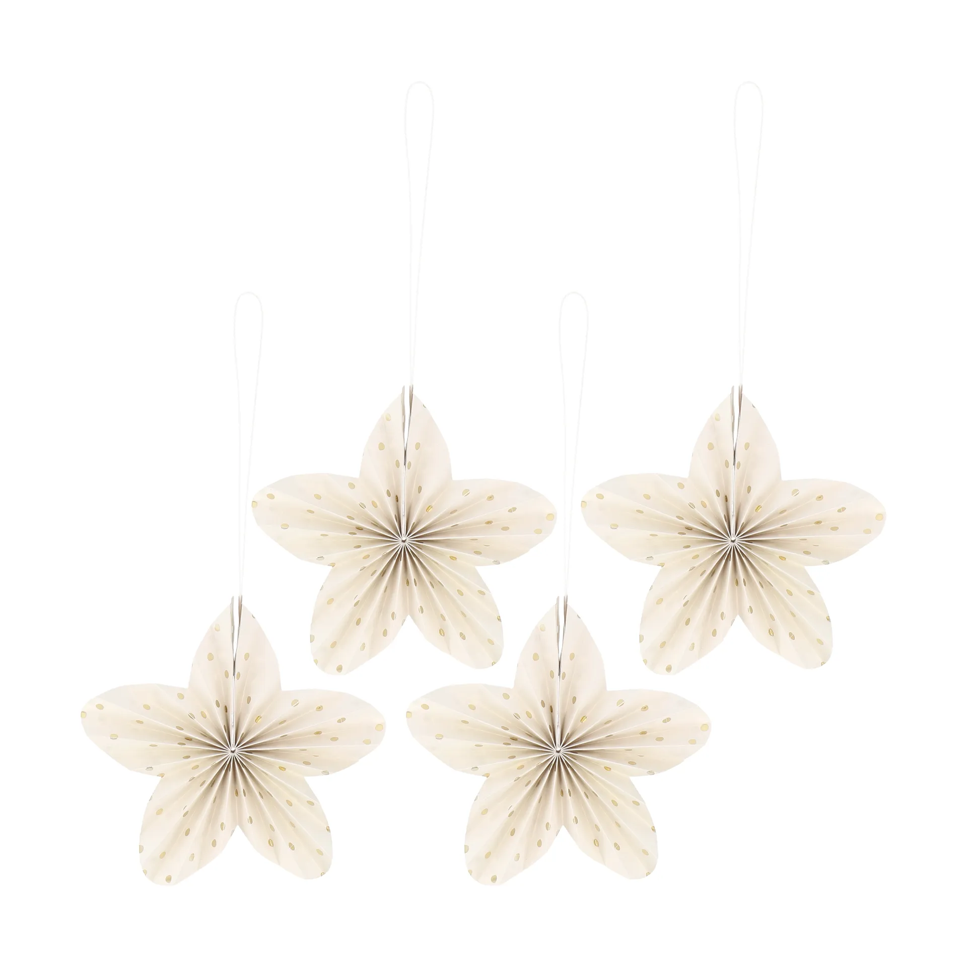 Twinkle julgranshänge 4-pack, Guld prickig Scandi Living