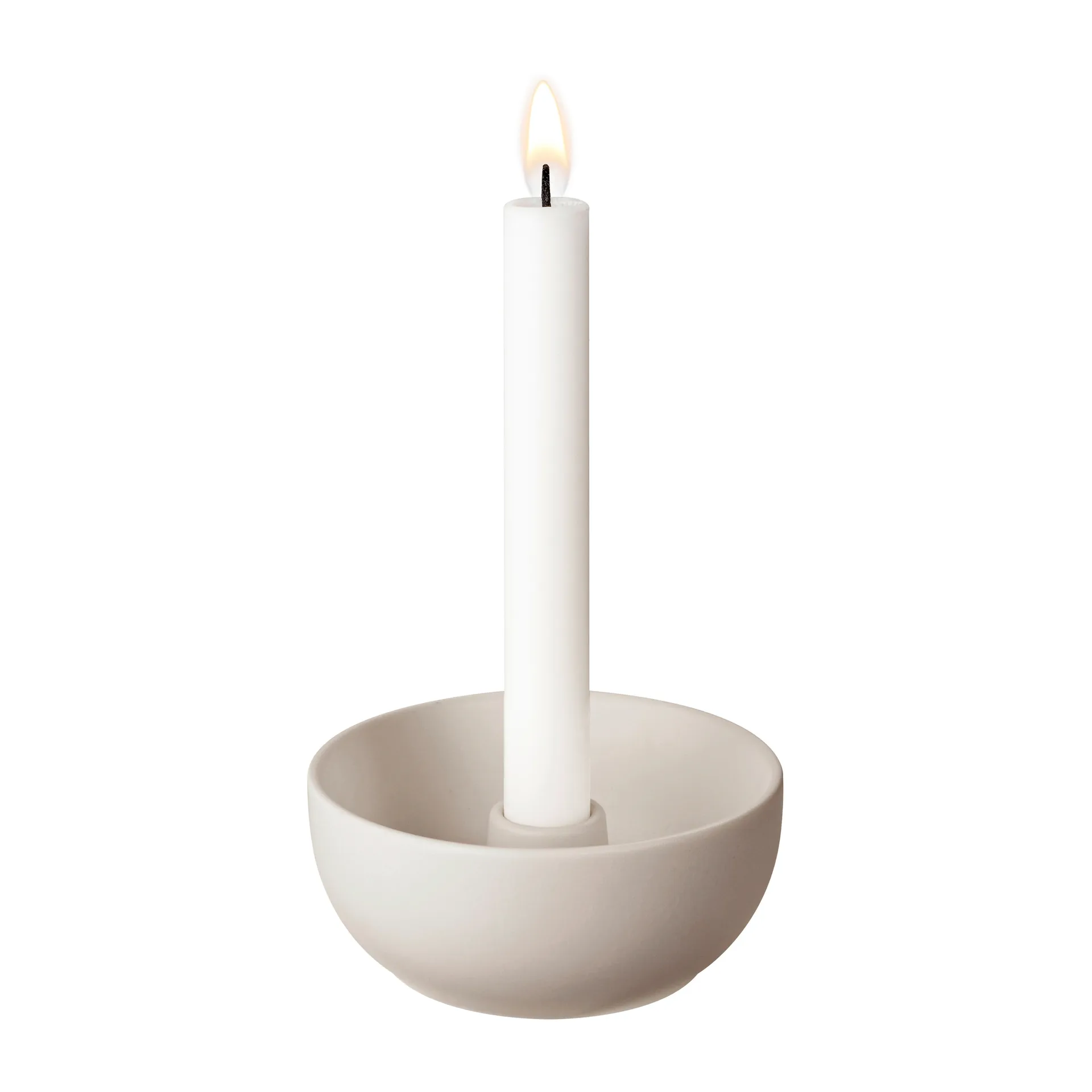 Valley ljusstake Ø12 cm, Beige Scandi Living