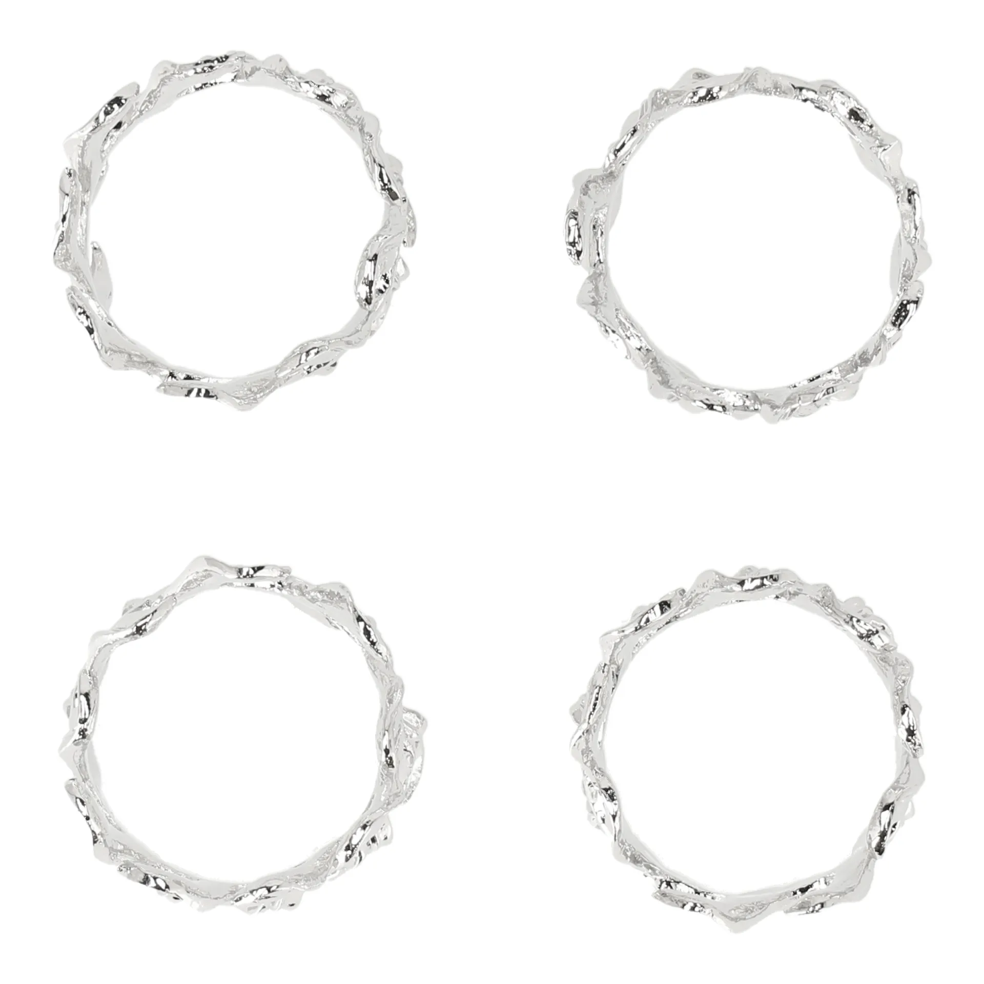 Vine servettring Ø4,7 cm 4-pack, Zinklegering Scandi Living