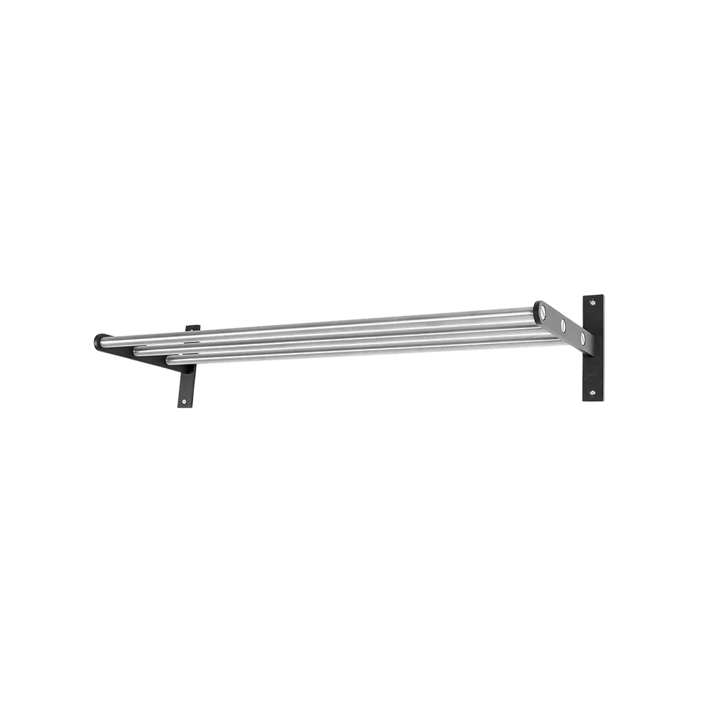 Scherlin hallhylla 12, stål/svart, svartlackerad aluminium Scherlin