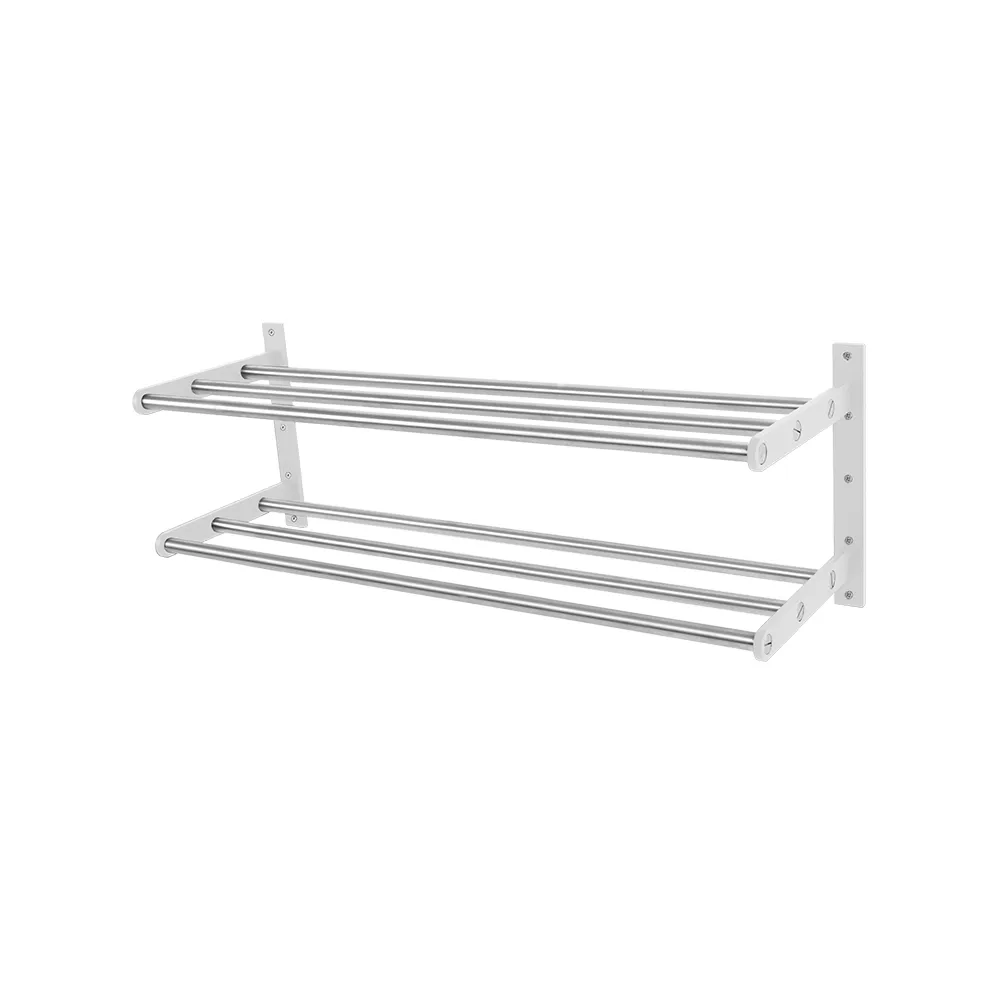 Scherlin skohylla 12, Stål/vit-vitlackerad aluminium Scherlin