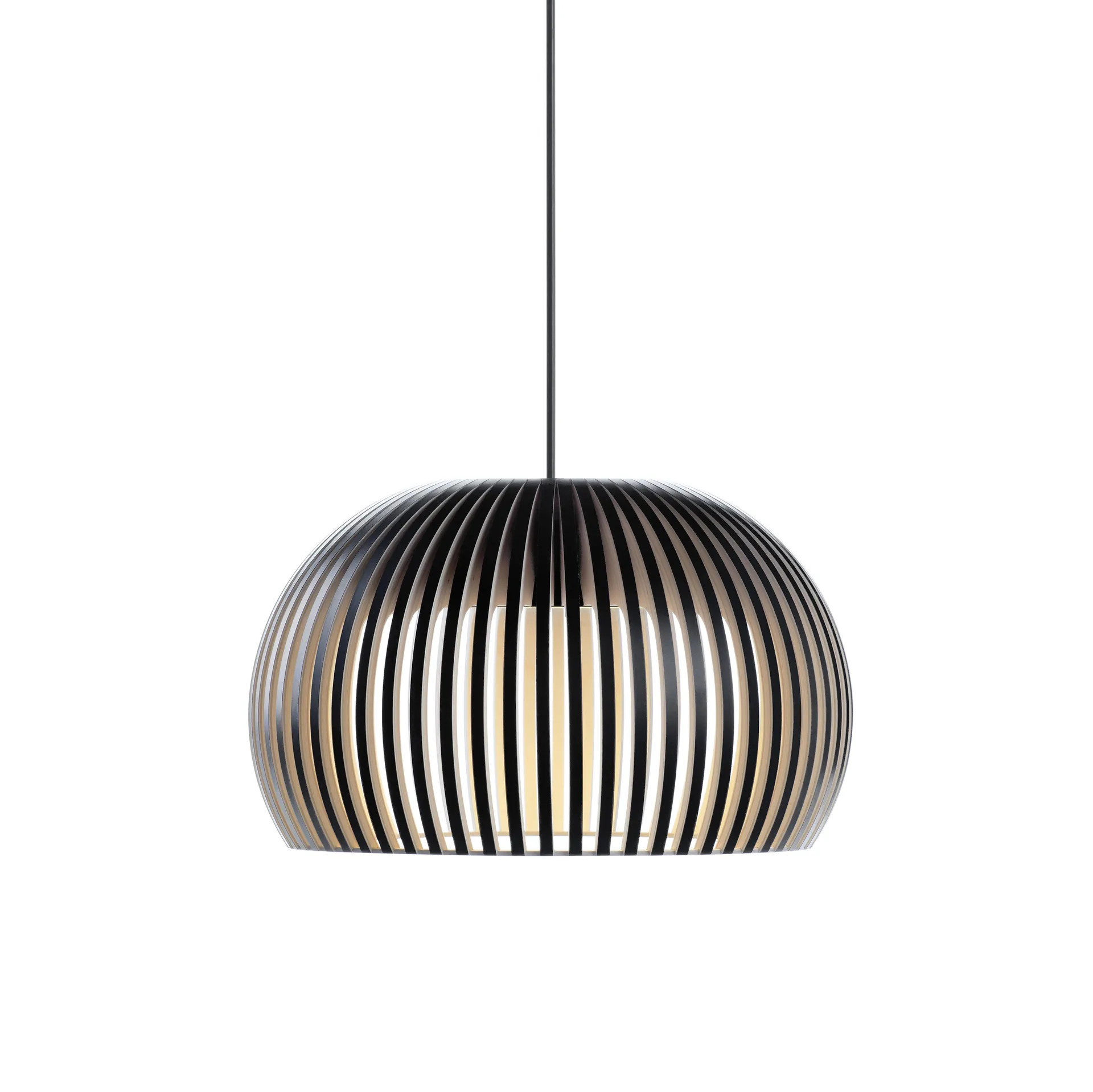 Atto 5000, taklampa, black laminated Secto Design