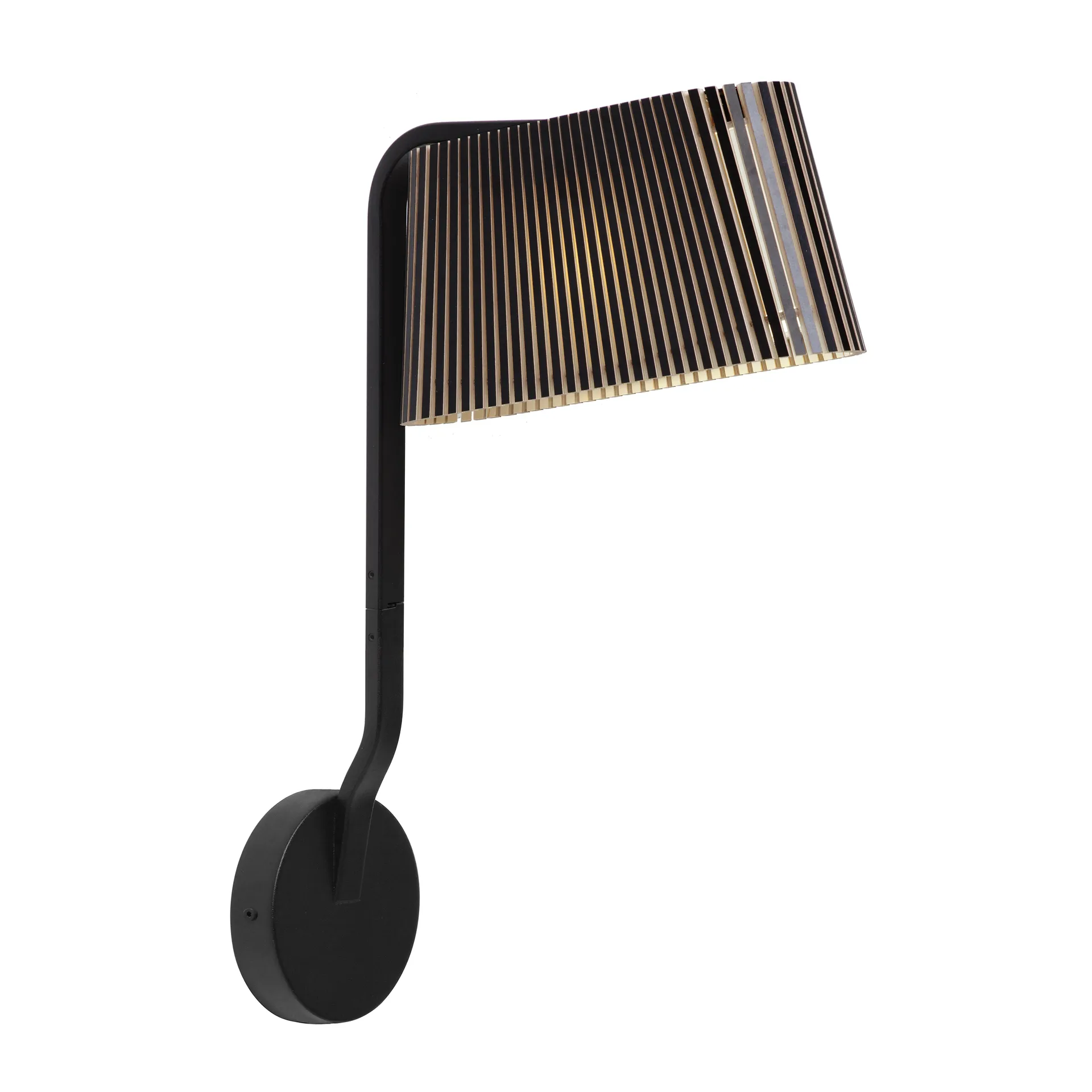 Owalo 7030, vägglampa, black laminated Secto Design