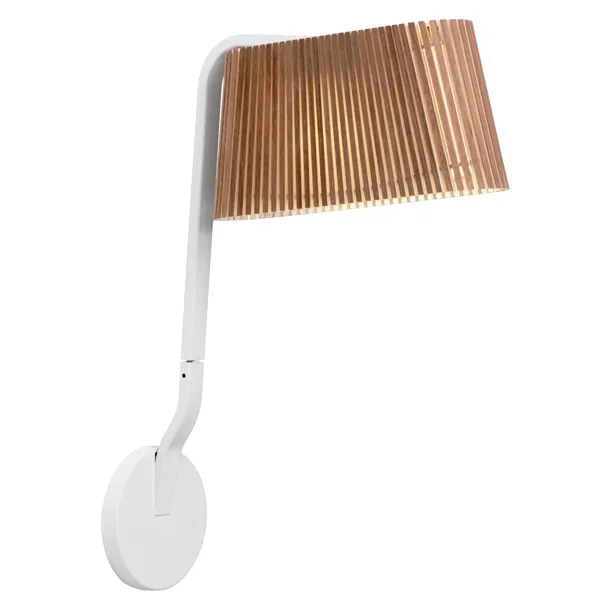 Owalo 7030, vägglampa - walnut veneer - Secto Design