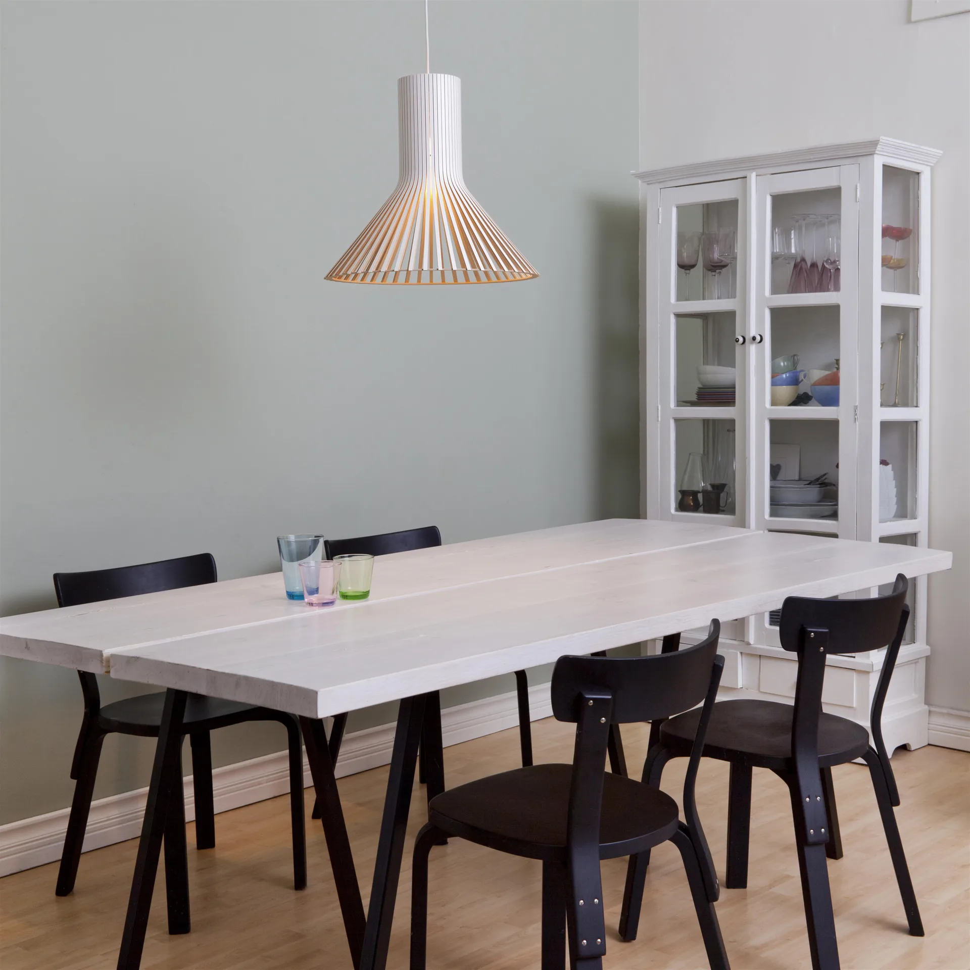 Puncto 4203, taklampa, white laminated Secto Design