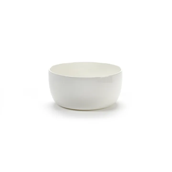 Base frukostskål med låg kant vit - 12 cm - Serax