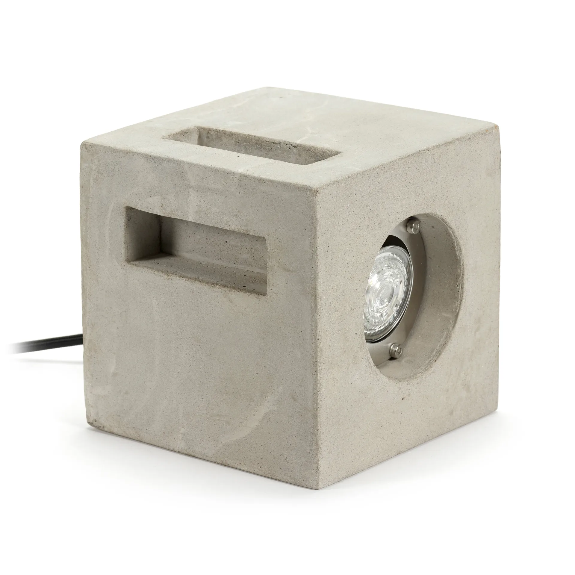 Cube golvlampa 15x15 cm, Cement Serax