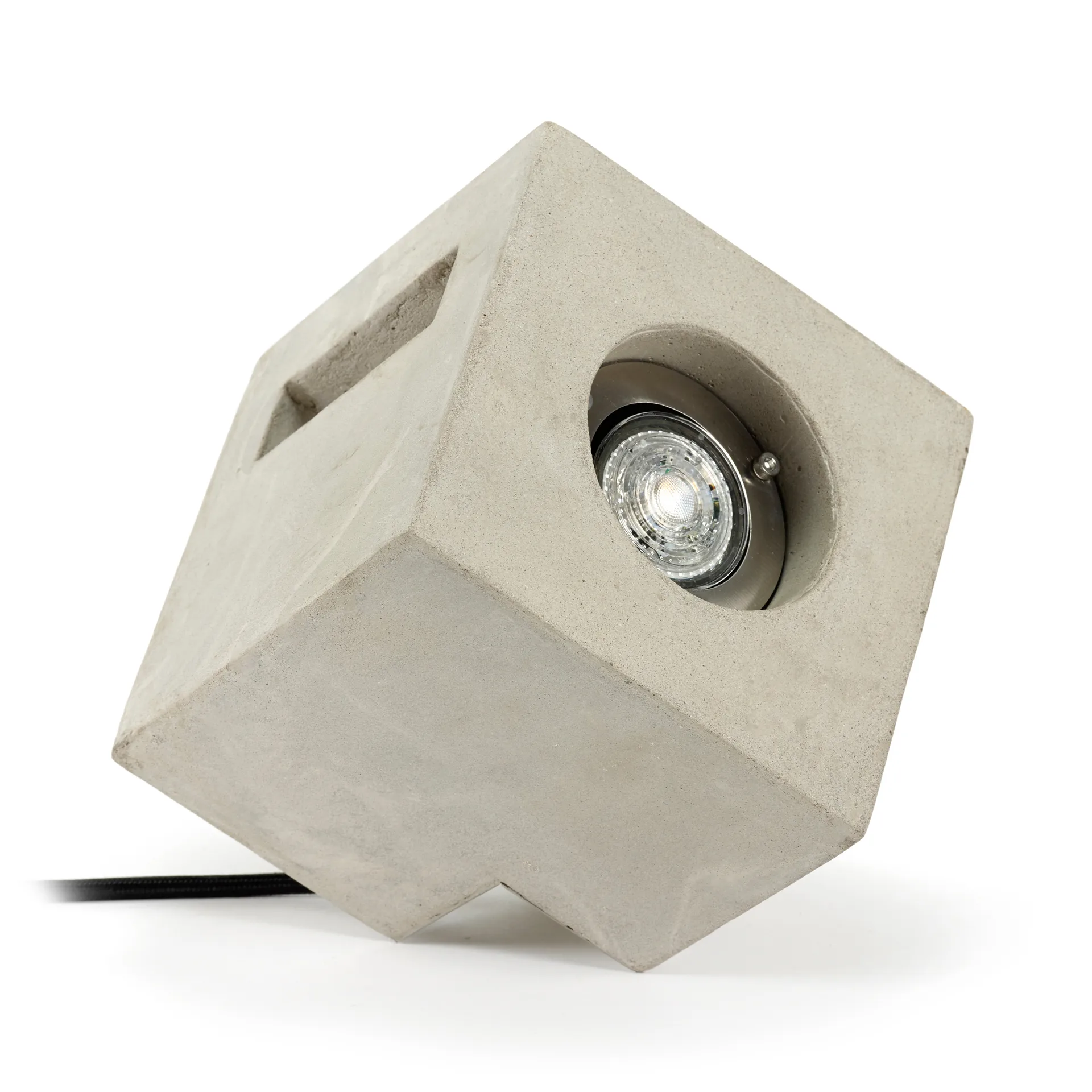 Cube golvlampa 15x15 cm, Cement Serax