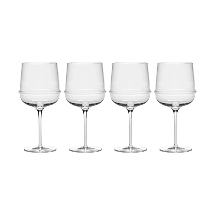 Dune rödvinsglas 45 cl 4-pack - Clear - Serax